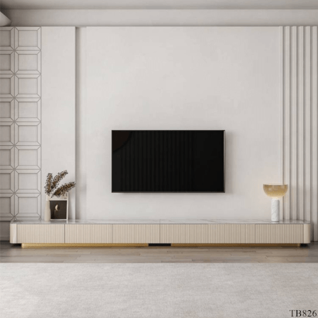 ตู้วางทีวี MJhomedesigns TB826 สีครีม L240xW26xH40 cm_1
