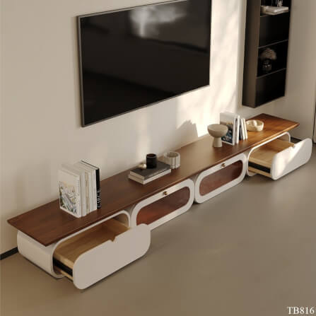 ตู้วางทีวี MJhomedesigns TB816 สีครีม L240xW34xH28 cm_1