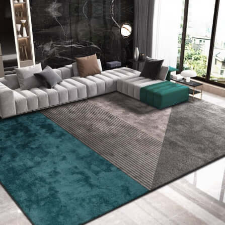 พรม MJhomedesigns Premium Nylon Carpet 01GR ขนาด 160 x 230 ซม. เทา-เขียว_1