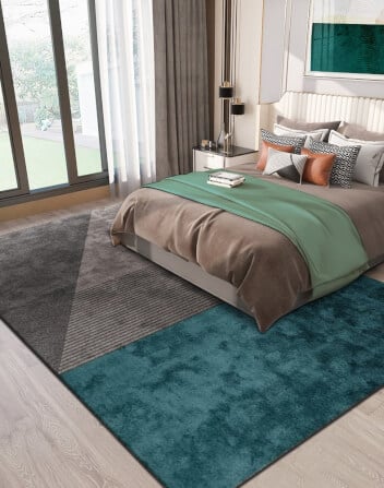 พรม MJhomedesigns Premium Nylon Carpet 01GR ขนาด 160 x 230 ซม. เทา-เขียว_2