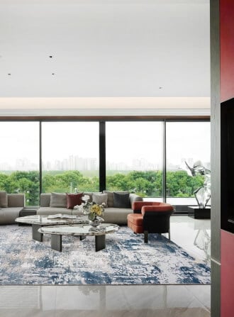 พรม MJhomedesigns Phoenix Series GN101 ขนาด 155 x 230 ซม. เทา_2