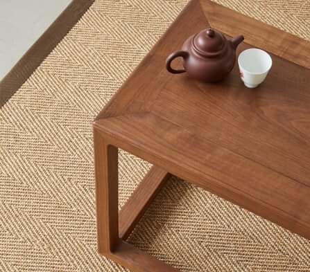 พรม MJhomedesigns Fishbone Series 100x150 ซม. น้ำตาล_3