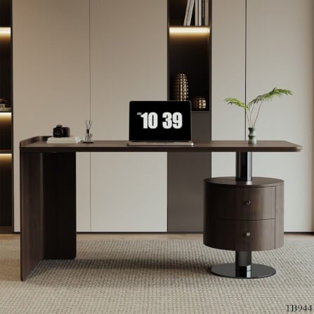โต๊ะทำงาน MJhomedesigns TB944 สีน้ำตาล L140xW70xH75 cm _3