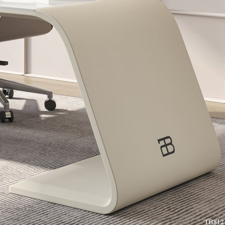 โต๊ะทำงาน MJhomedesigns TB812 สีขาว L200xW70xH75 cm_3