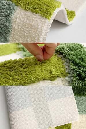 พรม MJhomedesigns Bedside carpet 03 ขนาด 60 x 120 ซม. เขียว_4