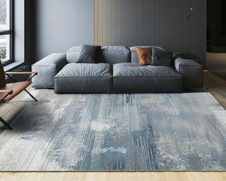 พรม MJhomedesigns Premium Carpet lreland-01 ขนาด 160 x 230 ซม. ฟ้า_4