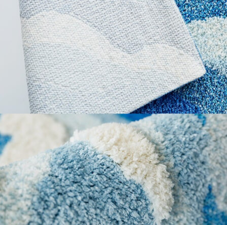 พรม MJhomedesigns Bedside Carpet 15 80x155 ซม. ฟ้า_7
