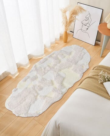 พรม MJhomedesigns Qingsi Muxue 80x160 ซม. ครีม_7