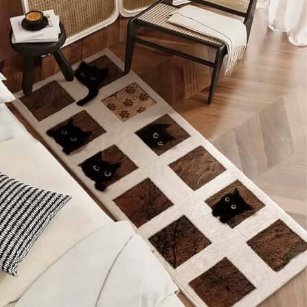 พรม MJhomedesigns Bedside Carpet 65 80x160 ซม. น้ำตาล_4