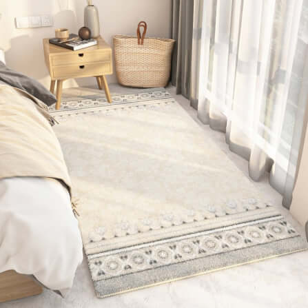 พรม MJhomedesigns Bedside Carpets 80 x 160 cm ครีม V.1_5