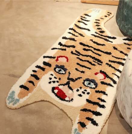 พรมเสือข้างเตียง MJhomedesigns ขนาด 84 x 164 ซม. น้ำตาล_3