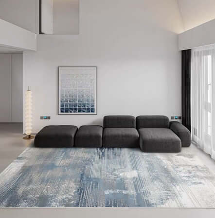 พรม MJhomedesigns Premium Carpet lreland-01 ขนาด 160 x 230 ซม. ฟ้า_7