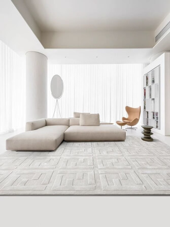 พรม MJhomedesigns Custom made carpet, Acrylic material 4.5lbs ขนาด 160 x 230 ซม. ครีม_7