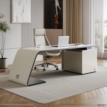 โต๊ะทำงาน MJhomedesigns TB922 สีขาว L160xW70xH75 cm_3
