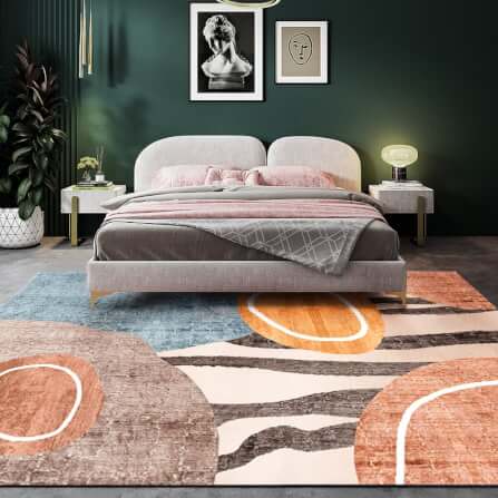 พรม MJhomedesigns Soft carpet 10 ขนาด 160 x 230 ซม. น้ำตาล_7