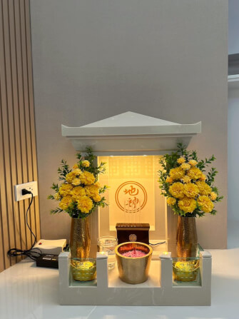 ตี่จู้หินอ่อน Aviva Spirit Modern Luxury ขนาด 18.5 นิ้ว สีเบจน้ำตาลอ่อน_1