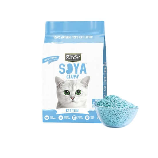ทรายแมวเต้าหู้ KIT CAT SOYA CLUMP กลิ่นแป้งเด็ก ขนาด 7 ลิตร