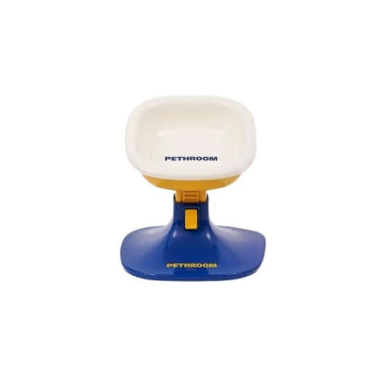 ชามพร้อมโต๊ะ PETHROOM WELL FIT TABLE & BOWL สำหรับสัตว์เลี้ยง (โต๊ะ สีน้ำเงิน เหลือง) + (ชามสีขาว)_0