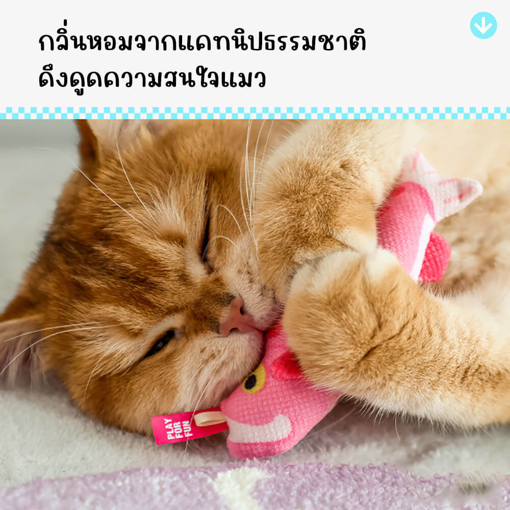 ของเล่นแมว Q-MONSTER BAG OF FISH ถุงปลา 5 ตัว