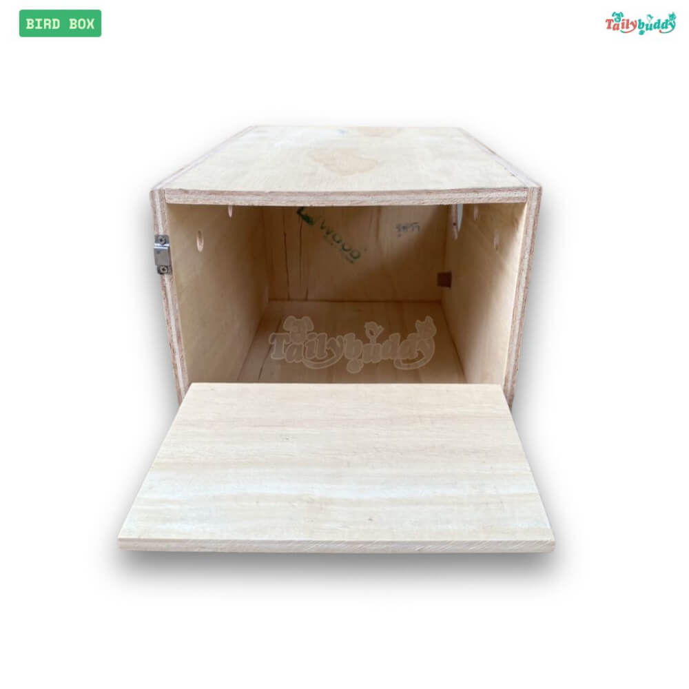 บ้านไม้สำหรับนกแก้วขนาดกลาง TAILYBUDDY