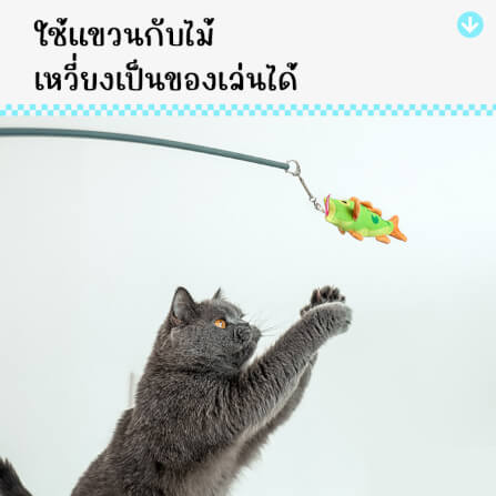 ของเล่นแมว Q-MONSTER BAG OF FISH ถุงปลา 5 ตัว_2
