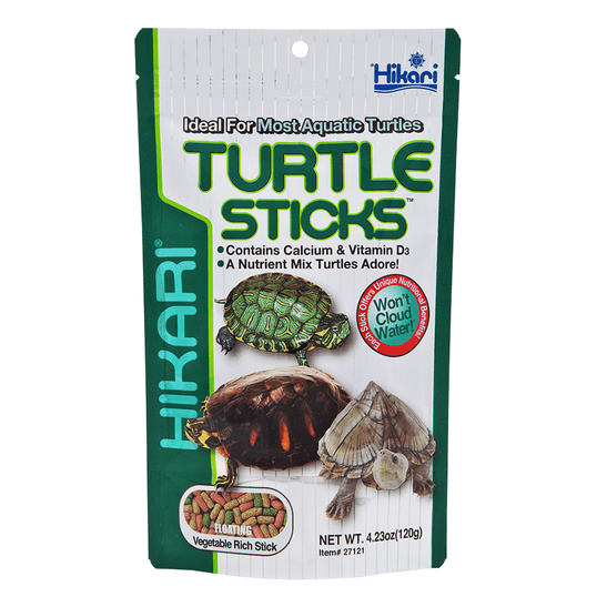 อาหารเต่าน้ำ Hikari Turtle Sticks ชนิดลอยน้ำ แท่ง 3สี สำหรับ เต่าน้ำทุกชนิด (120 กรัม)