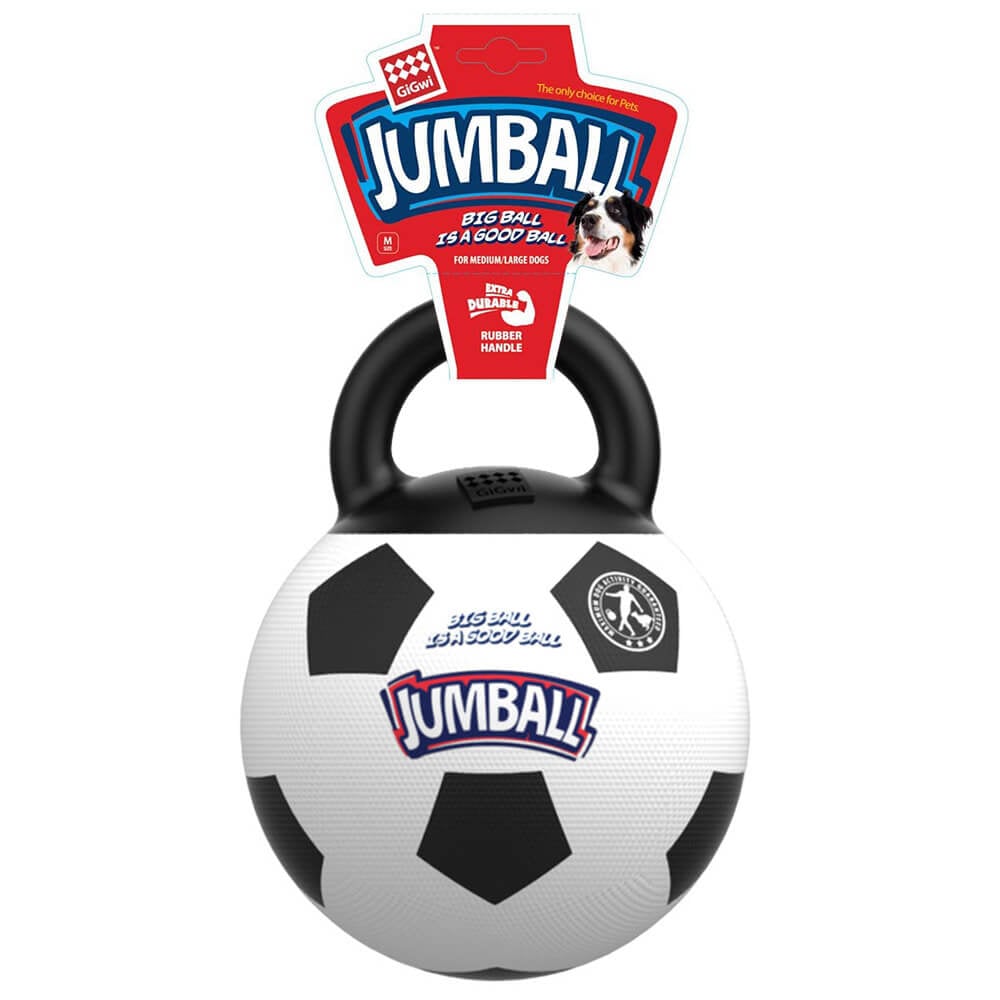 ของเล่นลูกบอลสุนัข GiGwi JUMPBALL มีหูจับ สำหรับสุนัขพันธุ์ใหญ่ พลังเยอะ ทนทาน