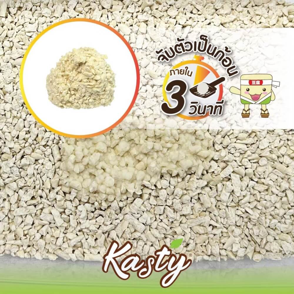 ทรายแมวเต้าหู้ kasty ชนิดเกล็ด สูตร Original ขนาด 10 ลิตร