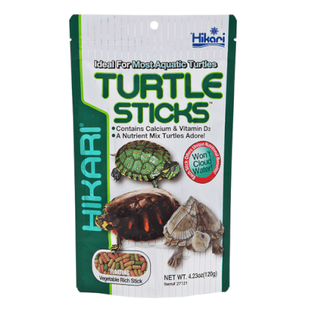 อาหารเต่าน้ำ Hikari Turtle Sticks ชนิดลอยน้ำ แท่ง 3สี สำหรับ เต่าน้ำทุกชนิด (120 กรัม)_2