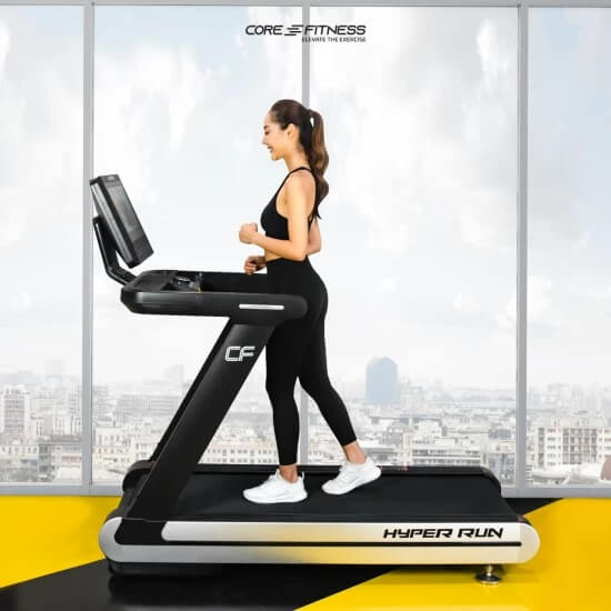 ลู่วิ่งไฟฟ้า เกรด COMMERCIAL CORE-FITNESS HYPER RUN - 8HP PEAK