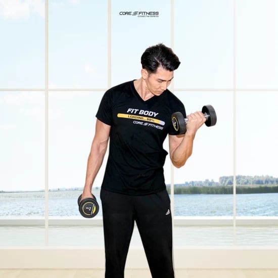 ดัมเบลหุ้มยาง CORE-FITNESS P5938 - 1 คู่ 17.5 KG.