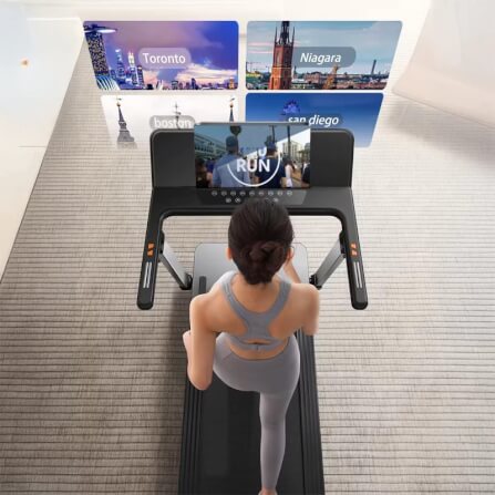 ลู่วิ่งไฟฟ้า CORE-FITNESS FLEX PRO 7HP (AUTO INCLINE) SMART TOUCH DISPLAY จอพับได้ 180 องศา_3