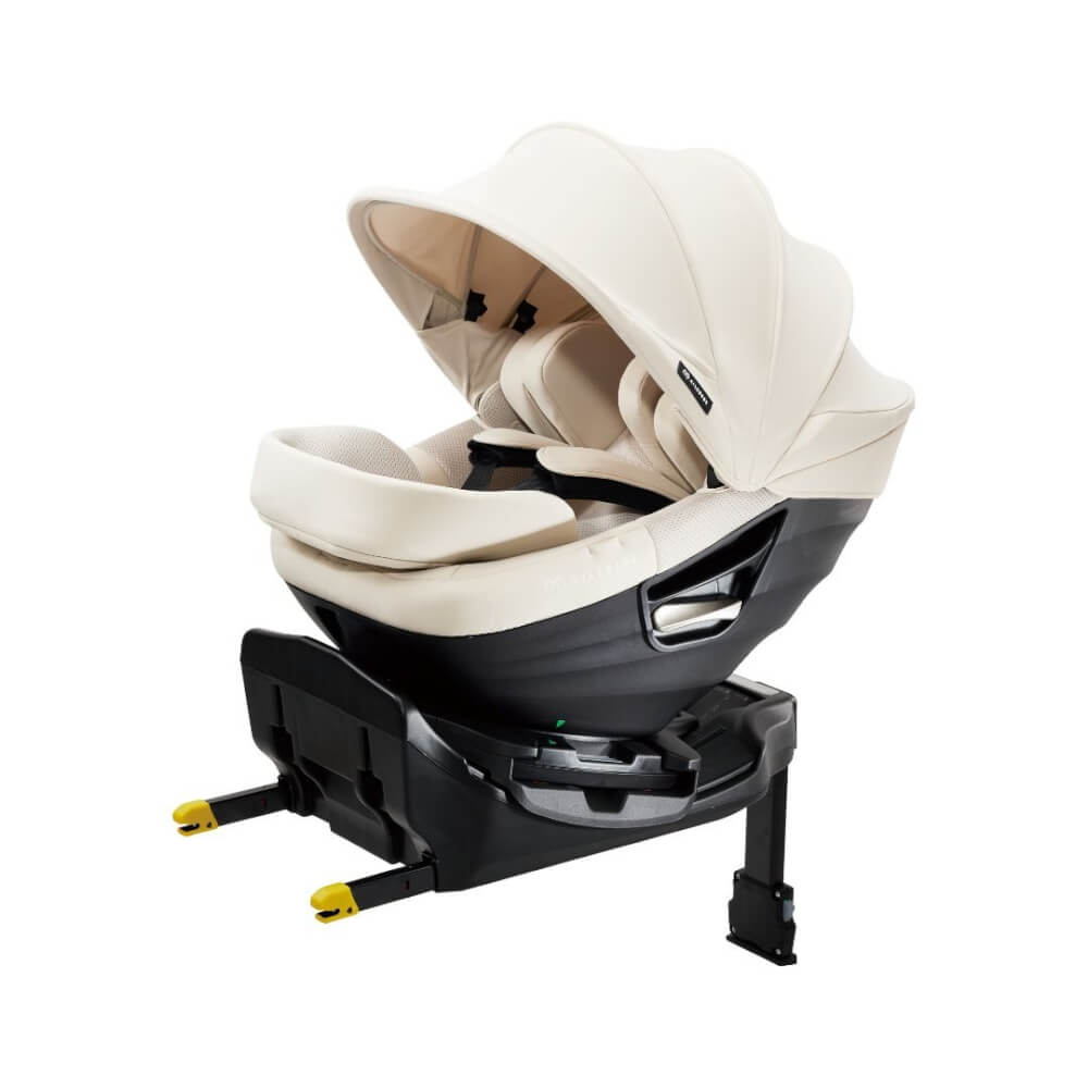 คาร์ซีทแรกเกิด - 4ปี  AILEBEBE รุ่น KURUTTO SLIDE สีขาว