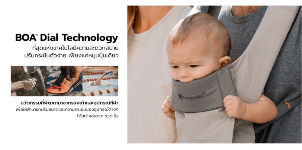 เป้อุ้ม​ HUGPAPA รุ่น DIAL-FIT PRO (3IN1 HIP SEAT CARRIER) สีกรมท่า