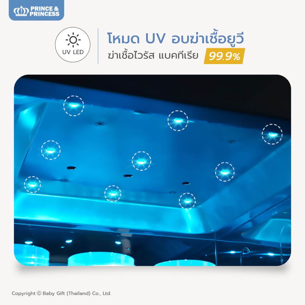เครื่องอบยูวี PRINCE & PRINCESS รุ่น UV GEN 3 LED