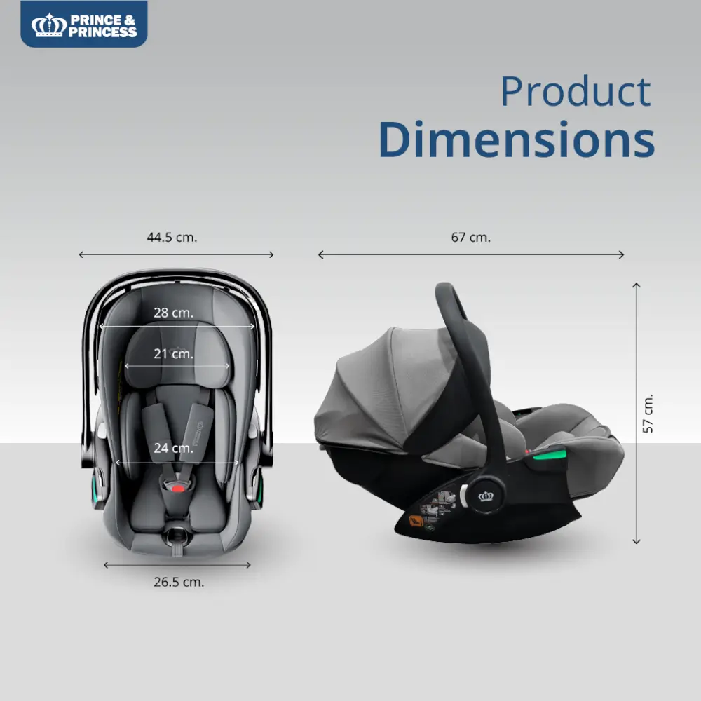 คาร์ซีทเด็ก PRINCE & PRINCESS รุ่น START ONE สีเบจ