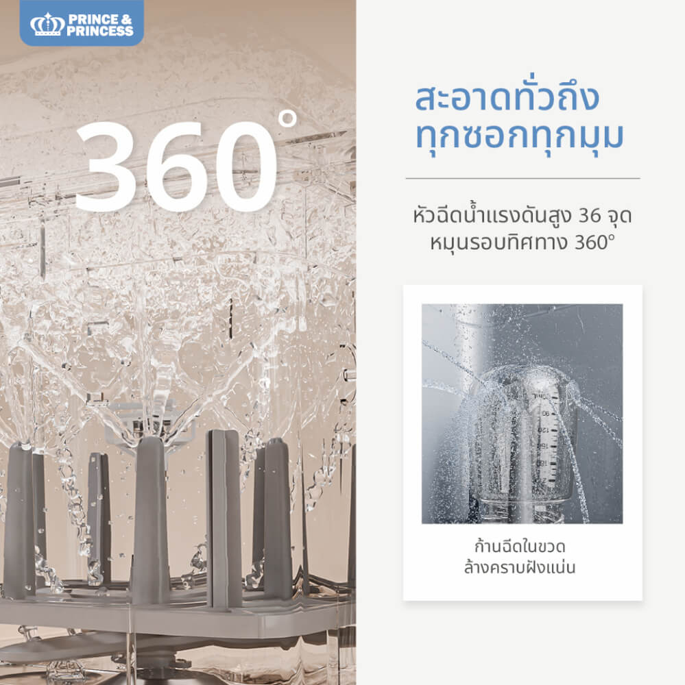 เครื่องล้างขวดนม PRINCE & PRINCESS รุ่น SMART WASH