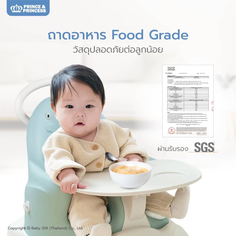 เก้าอี้หัดนั่ง PRINCE & PRINCESS รุ่น JOYNEST​ 2 สีเทา