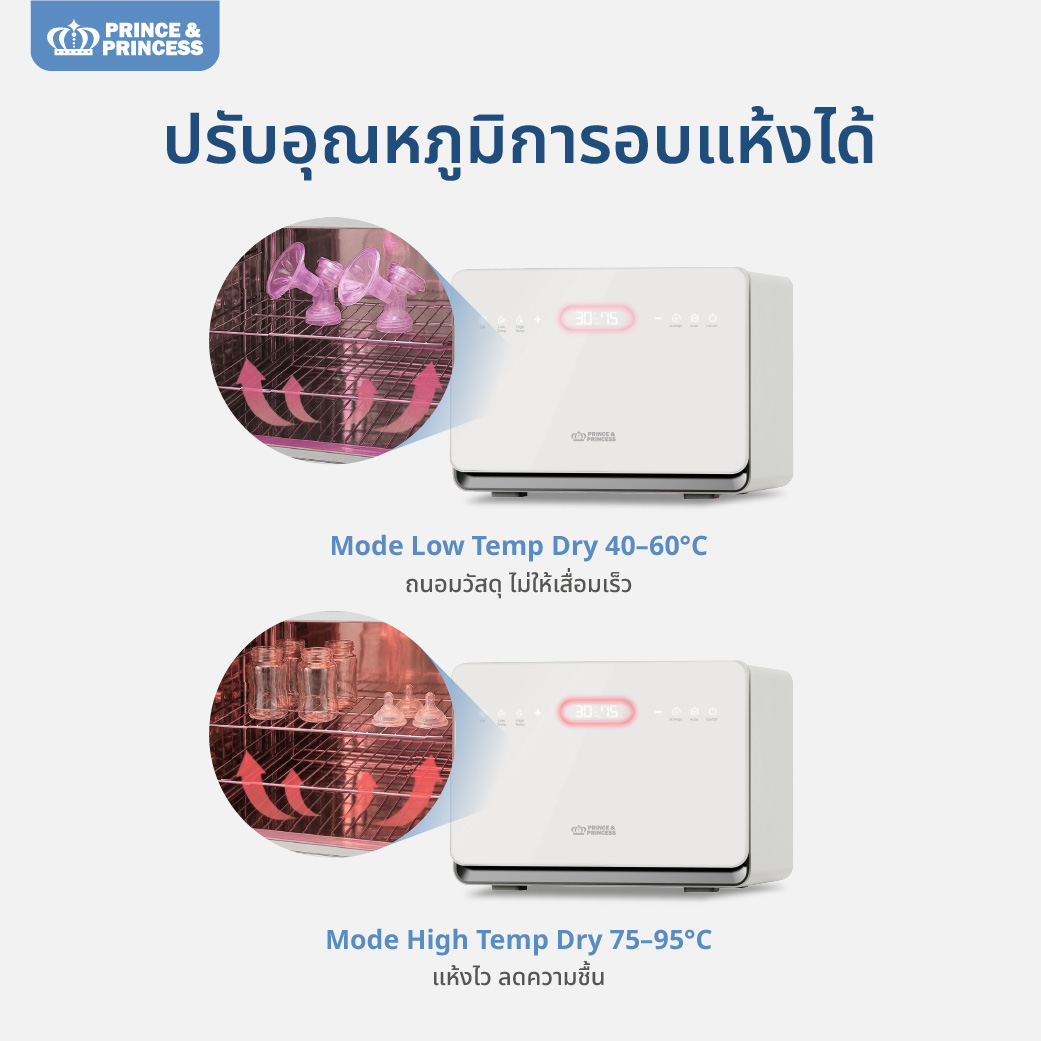 เครื่องอบยูวี PRINCE & PRINCESS รุ่น UV TECH 30 ลิตร