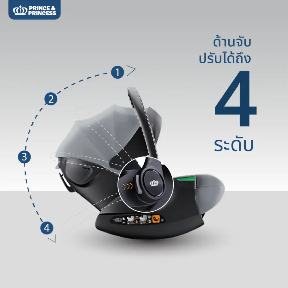 คาร์ซีทเด็ก PRINCE & PRINCESS รุ่น START ONE สีเบจ