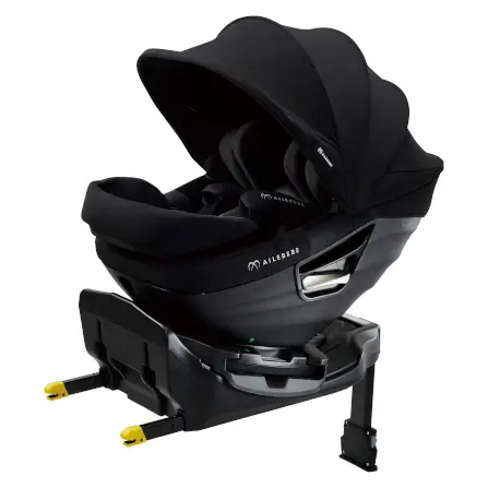 คาร์ซีทแรกเกิด - 4ปี  AILEBEBE รุ่น KURUTTO SLIDE สีดำ_0