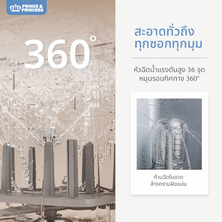 เครื่องล้างขวดนม PRINCE & PRINCESS รุ่น SMART WASH_3