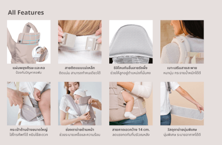 เป้อุ้ม​ HUGPAPA รุ่น DIAL-FIT PRO (3IN1 HIP SEAT CARRIER) สีกรมท่า_8