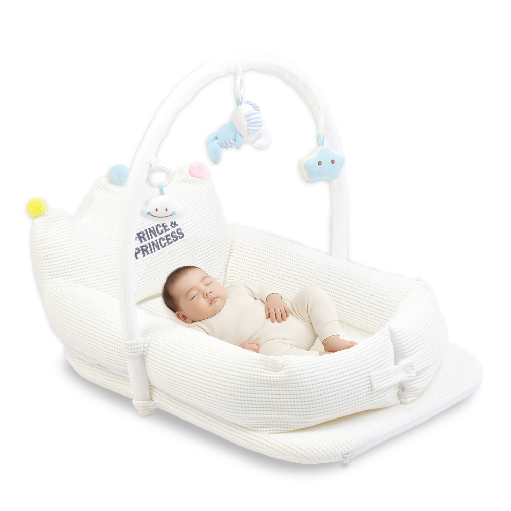 เบาะนอนทารก BABY CROWN NEST 4D BREATH - PRINCE & PRINCESS_0