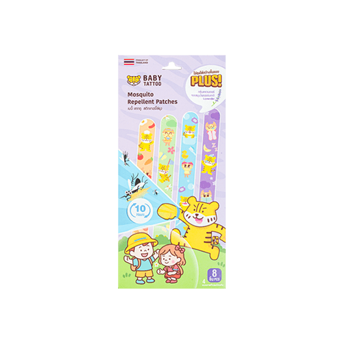 สติกเกอร์กันยุงเเถบยาว BABY TATTOO กลิ่นลาเวนเดอร์