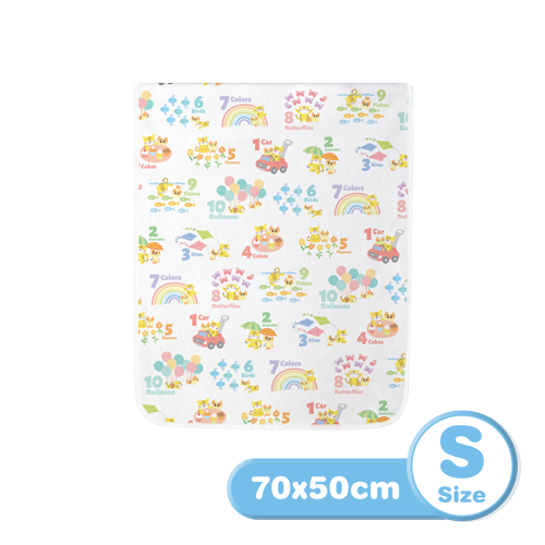 แผ่นรองกันเปื้อน BABY TATTOO ลายตัวเลข SIZE S_0