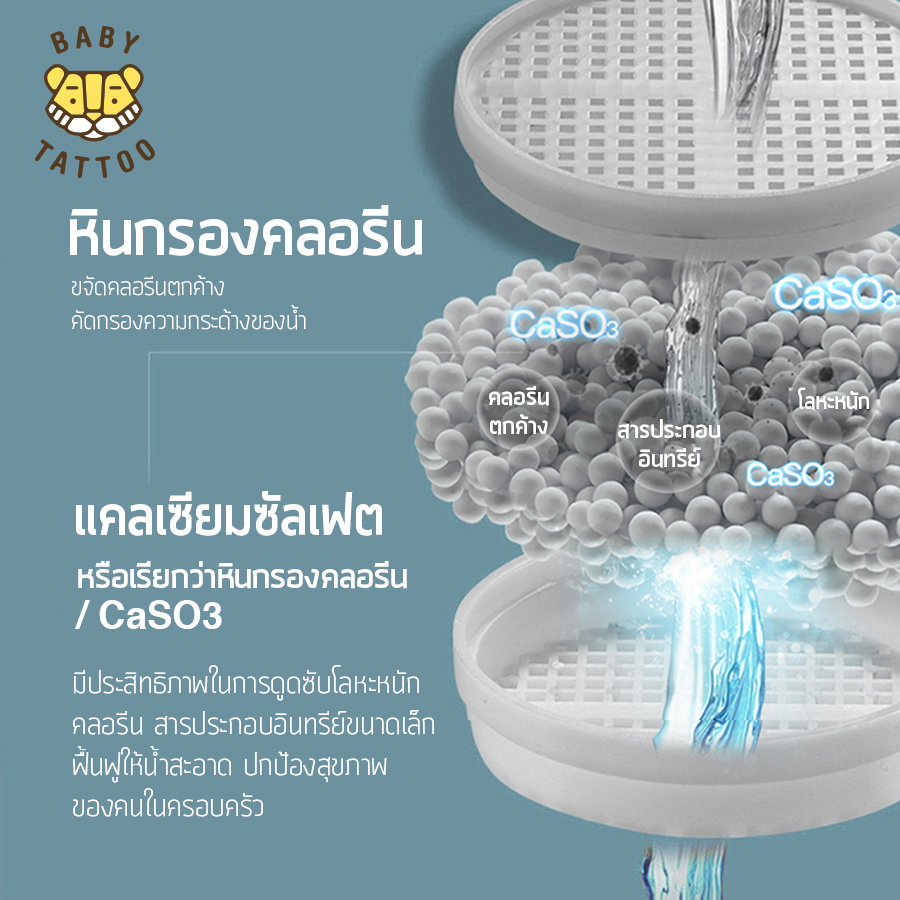 ช่องกรองหินขจัดคลอรีน BABY TATTOO_5