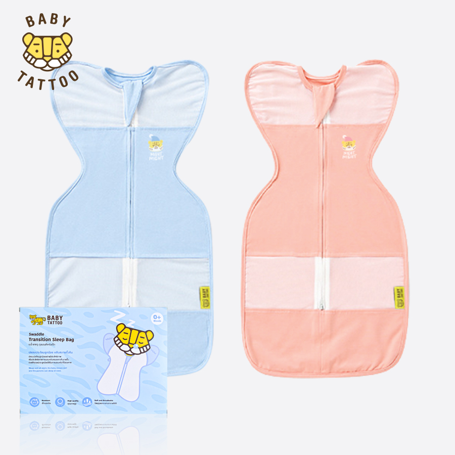 ถุงนอนเด็ก BABY TATTOO ระบายอากาศรุ่นสกรีนอก ไซซ์ S สีฟ้า_7