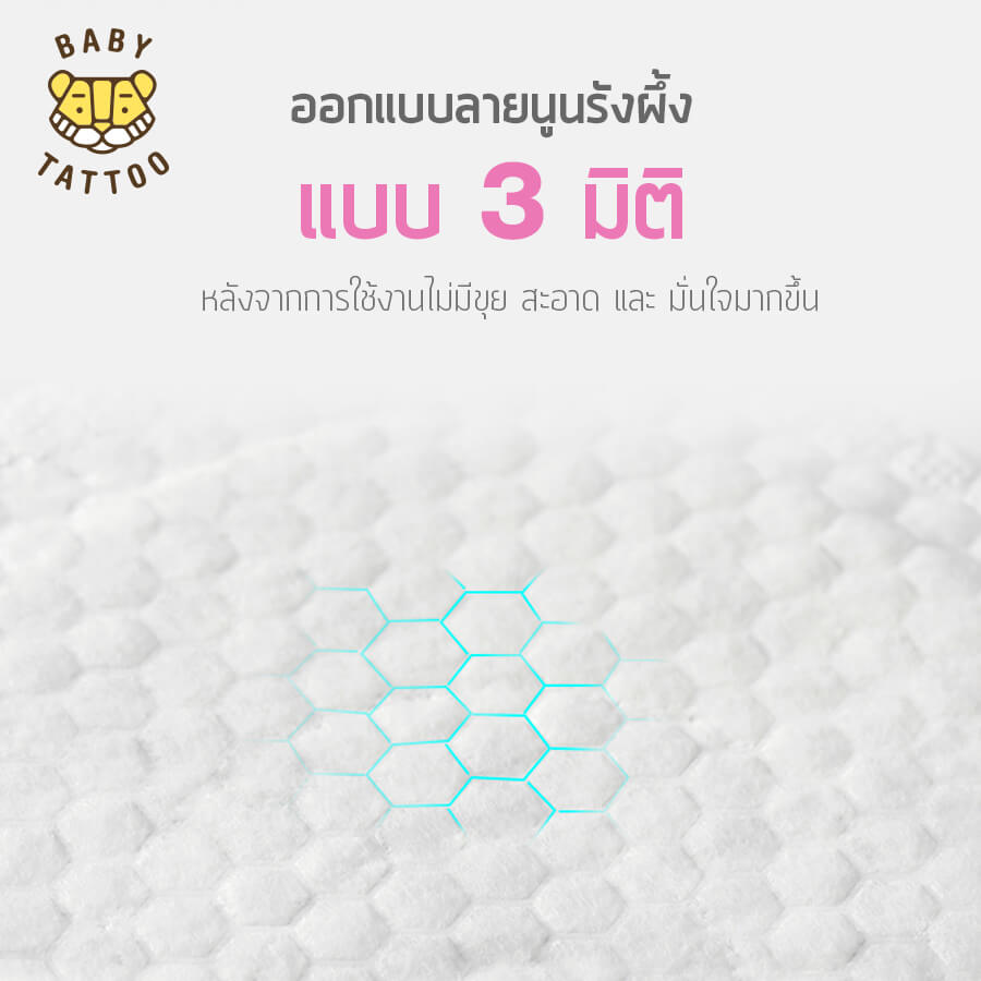 แผ่นซับน้ำนม BABY TATTOO 3 กล่อง 72 ชิ้น