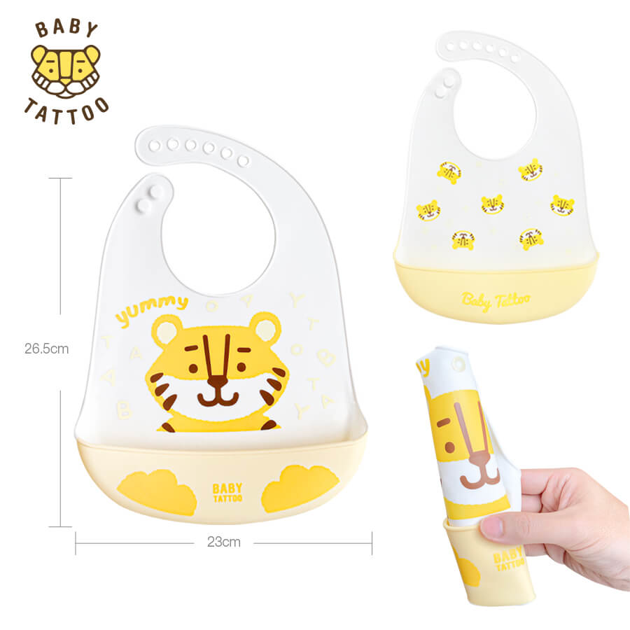 ผ้ากันเปื้อนซิลิโคน BABYTATTOO แบบที่ 2 